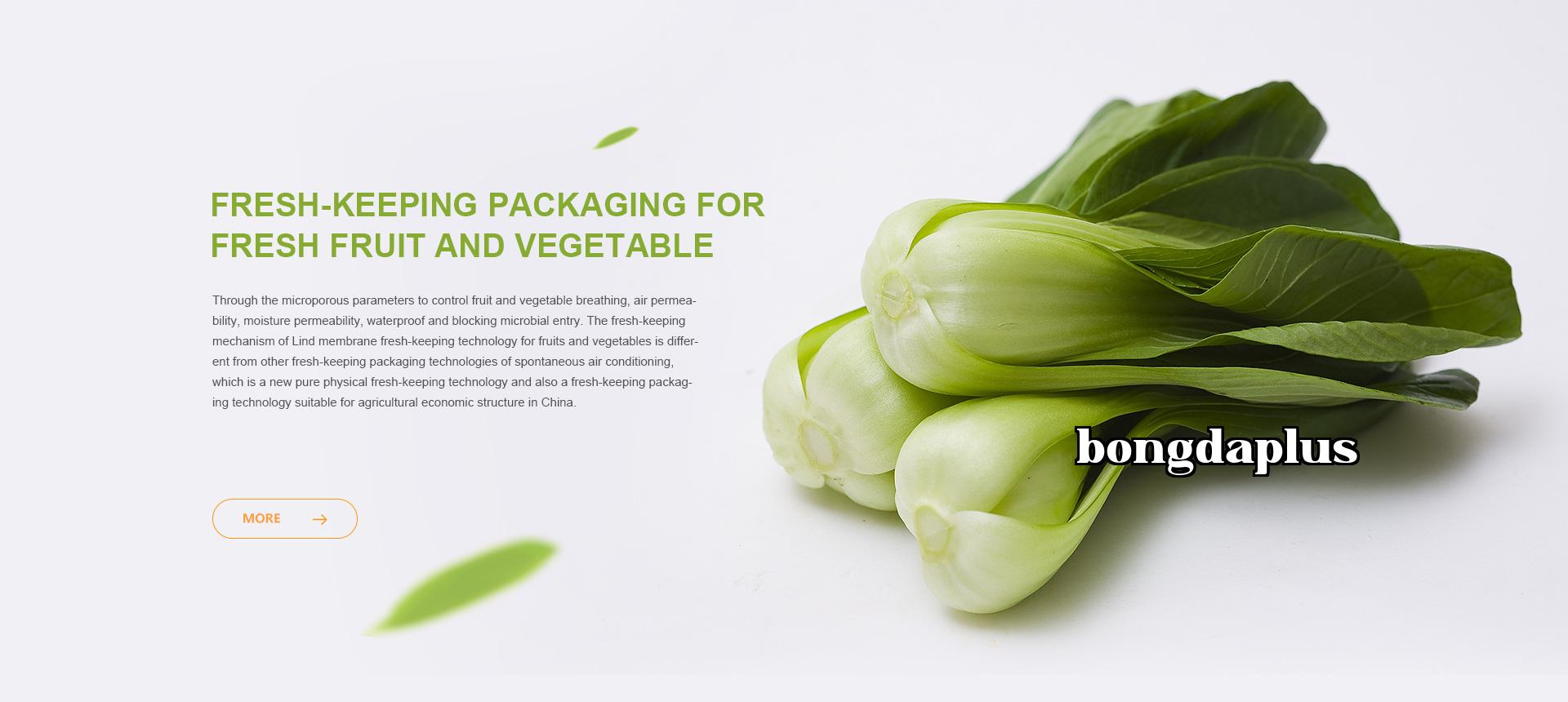 Fresh-keeping packaging for fresh fruit and vegetable